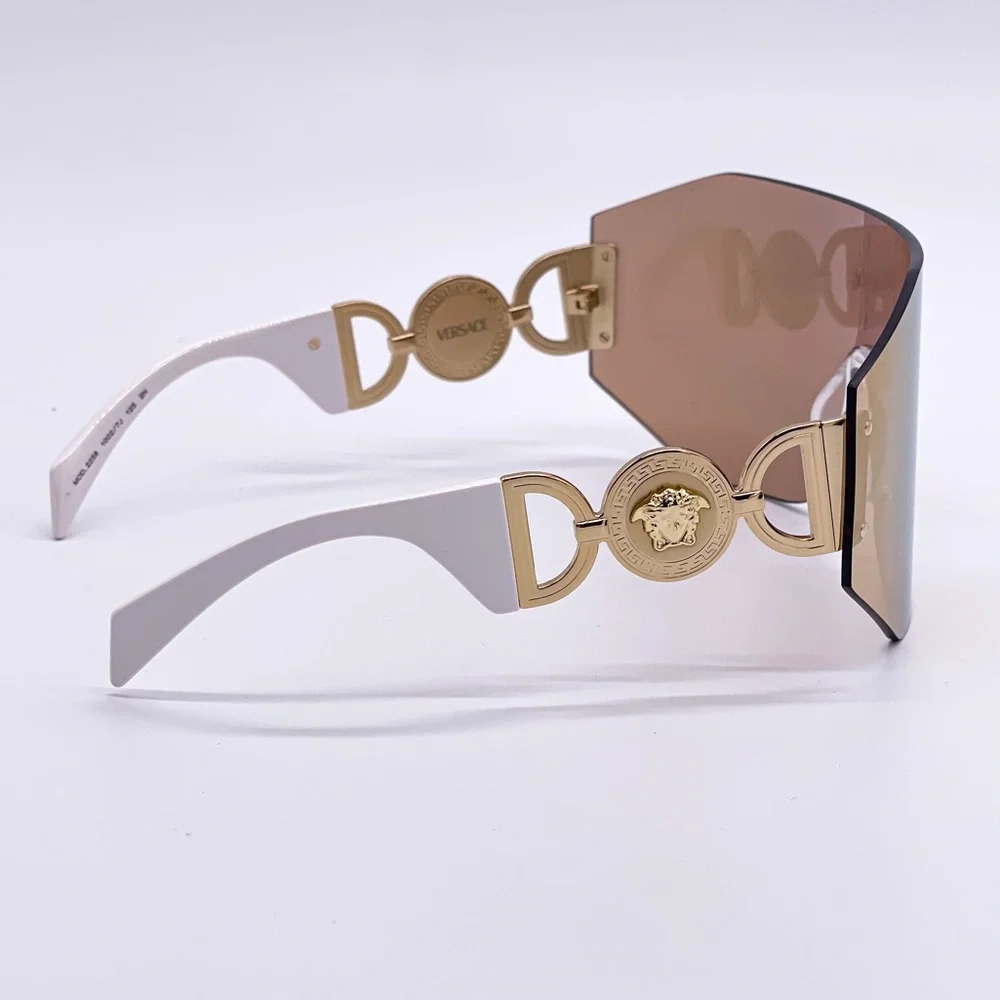 NEW VE2258 1002/7J UNISEX VERSACE SHIELD SUNGLASSES MOD 2258 10027J EYEWEAR